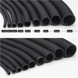 Customizable Colorful Split Wire Loom Wiring Hose Electrical Conduit Pipe Flexible Corrugated Pipe Cable Sleeves 25mm Durable