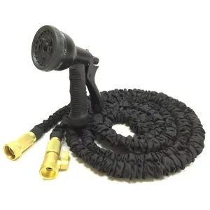 Customizable Expandable Lightweight ANSI Certified Polyester Cloth Latex TPR 3/4” Garden Hose Anti kink Lawn Watering Car