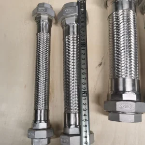 Customizable High Pressure Stainless Steel Braided Flexible Metal Hose Threaded Flexible Joint Pipe Fittings 1 Piece