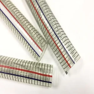 Customizable OEM Reinforced Food Grade PVC Steel Wire Helix Hose Industrial Application 2.0 In. OD 2.000 In. ID Flexible