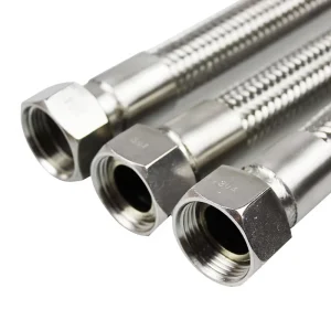 Customizable SS304 and 316L Grade Stainless Steel Soft Braided Corrugated Metal Fuel Hoses for Steam Cooling Applications