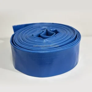Customizable Sizes Blue PVC Irrigation Hose 2in 4 Inch Agricultural Discharge Hose Lightweight Flexible 50m Length Plastic Tubes