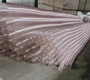 Customized 1″ 2″ 3″ 4″ 5″ 6″ 8″ Flexible Spiral Steel Wire Spring Duct Air PU Hose PU Polyurethane Steel Wire Duct Hose