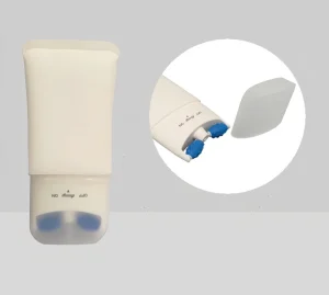 Customized 100ml 150ml PE Cosmetic Neck Cream Plastic Tube Double Roller Massage Tube for Body Skincare