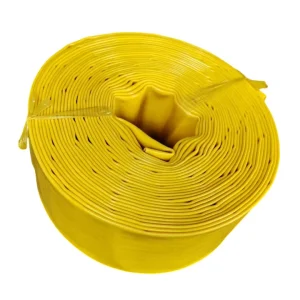 Customized 3″ 20m Yellow Color PVC Layflat Agricultural Farm Irrigation Water Supply and Delivery Pump Hoses