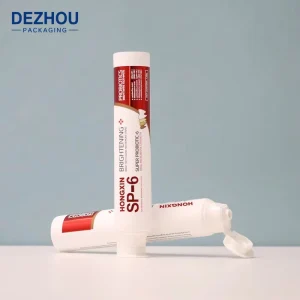 Customized Aluminum Plastic Extrusion Layer Tubes White Laminated Cosmetic Hand Cream Lotion Soft Tube Squeeze Custom