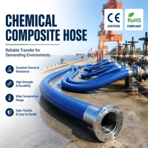 Customized Composite Chemical Hoses High and Low Temperature Natural Rubber Marine Unloading Hoses Gas and Chemical Hoses