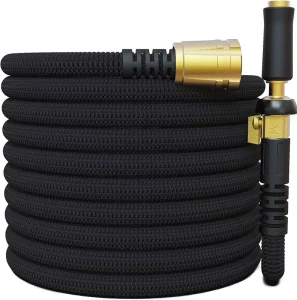 Customized Design 100% Brass Upgraded Version 3x Expandable Anti Corrosion Water Hose Telescopic Handle Soft Garden Hose