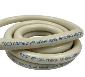 Customized Diameter 250PSI NBR Material High Strength Synthetic Fabric Reinforced Food Grade Discharge Hose