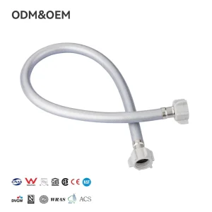 Customized Explosion proof Light Gray Reticulation PVC Braided Plumbing Hose Sanitary Toilet Flexible Rubber Connection Hose