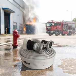 Customized Flexible Durable Russian Style DN65MM High-Pressure Fire Hose for Class A/B Fires Airport Protection Made in China