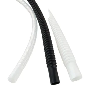 Customized Flexible PTFE Plastic Corrugated Hose Bellows Tube Pipe Convoluted Tubing
