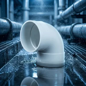 Customized High Pressure PVC 90 degree Drainage Elbow High Flow Rate ISO Standard SHEN SU Brand Hygienic Plastic Tubes
