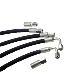 Customized NBR Fabric Reinforced SAE100 Standard 30mm Outer Diameter Water Air Rubber Hose Cutting 40C +120C