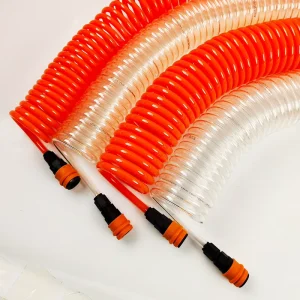 Customized PU Polyurethane 5 8mm Color Spiral Coil Spring Flexible Hose Pneumatic Hose Pipe Spring Tube Rubber Hoses