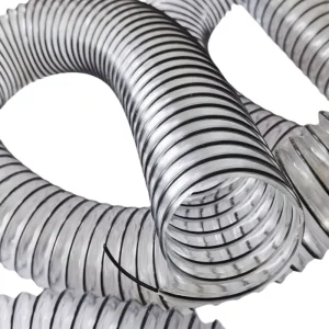 Customized Sample of PU Transparent Plastic Reinforced Ventilation and Vacuum Hose