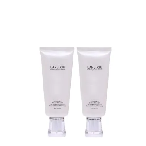Customized Skin Care Lotion Squeeze Plastic Tube with Acrylic Lid 10ml-300ml Capacity 19-50mm Diameter