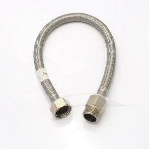 Customized Stainless Steel Braided PVC Flexible Connector Wash Basin Modern Water Pipe Hose Faucet