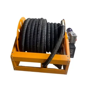 Customized Steel Electric Fuel Hose Reel 3/4″ 1″ 1.5″ Nozzle Length 10m-50m Model HR47