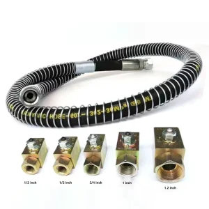Customized XE55 Mini Excavator Breaker High Pressure Hose 68 75 Hammer Head EPDM/NBR Rubber Flexible Hose Cutting Service