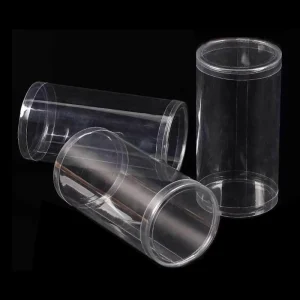 Cylinder Round Plastic Tube Transparent Plastic Tube with Lid Clear Plastic Tube for Gifts Packing