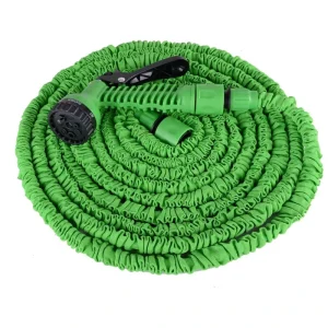 D5425 Telescopic PVC High Pressure Water Hose for Garden Car Wash Black Green Water Gun with Nozzle