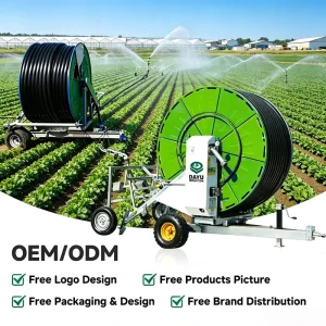 DAYU Farming Machinery Low Energy Consumption Pasture Watering Equipment Agricultural Hose Reel Sprinkler