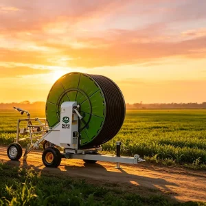 DAYU New Heavy Duty Metal Automatic Water Turbine Drive Hose Reel Big Farm Irrigation Sprinkler System