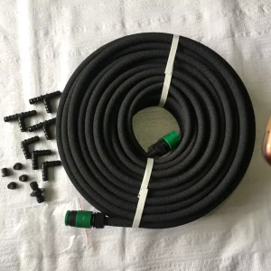 DD1694 Rubber 1 2′ Automatic Water Saving Irrigation Pipe Kit Microporous Drip Porous Tubing Garden Beds Soaker Hose