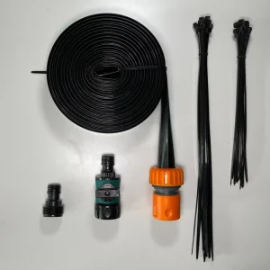 DD1696 Linkable Spray Drip Irrigation Save Water Pipe Sprinkler Flat Soaker Hose for Garden Bed Foundation