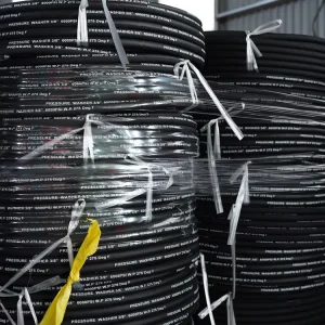 DIN EN856 4Sp 4Sh SAE100 R12 R13 Steel Spiral High Pressure Hydraulic Hose Rubber Hose