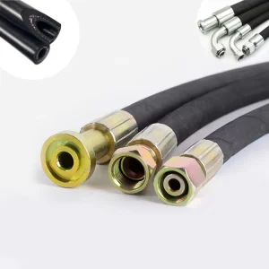 DIN SAE Standard High Pressure Rubber Hose Oil Hose Size ID 5mm-51mm Mining Rubber Hydraulic Hose