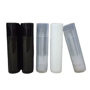 DIY Lip Balm Tube 4g/5g Plastic ABS Lipstick and Mouth Wax Tube with Three Screw Caps for Cosmetics Eye Cream and Eye Shadow