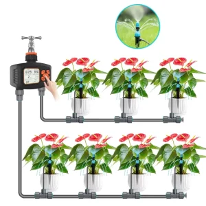 DIY Quick Connect Irrigation Kit Integrated Drip & Spray Nozzle Garden Watering Equipment Copper Tubing Accessories