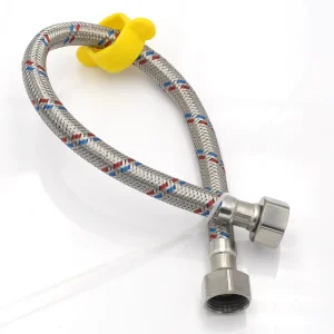 DLP9008 Stainless Steel Braided Hose Flexible with Spanner for Bathroom Toilet Shower Water Heater Use