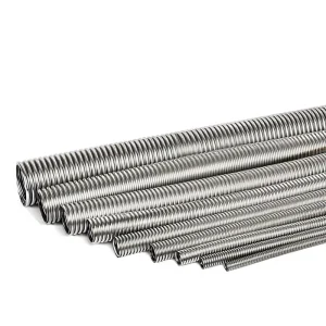 DN 8 Corrosion Resistant 316 SS Spiral Corrugated Flexible Hose Custom Length Multi Type End Joint Pipe Fitting