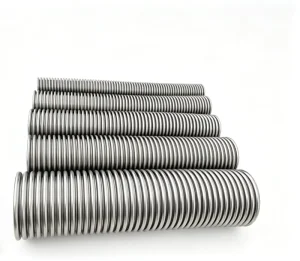 DN100 201 Stainless Steel Corrugated Flexible Hose Various Thread Joint Flange End Pipe Fitting for Plumbing Industrial Pipeline