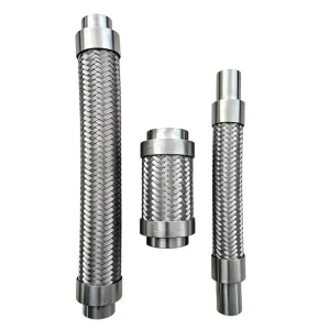 DN100mm 201Welded End Flexible Metal Hose High Pressure Anti Corrosion Braided Pipe for Chemical Pipeline Vibration Damping