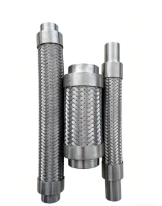 DN13 201 Stainless Steel Braided Metal Hose Smooth Surface High Flexible Braided Bellows for Industrial Steam Pipeline