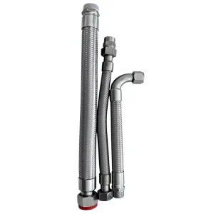 DN15mm 201 High Temperature Steam Industry Stainless Steel Flexible Metal Braided Hose Helical Bellows