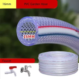 DN16 DN20 DN25 DN32 Transparent Plastic PVC Garden Hose