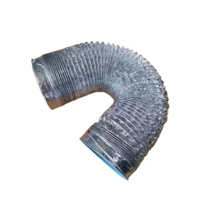DN160 Single layer Oil Fume Hood Flexible Aluminum Foil Air Duct Hose for Hospital Dining Areas