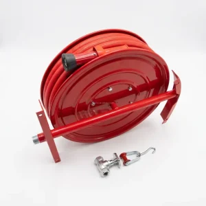 DN19x30m South Africa Type Flexible Fixed Fire Hose Reel With Cabinet Easy Operation Wall Mount Fire Fighting System