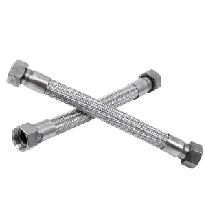 DN20 Stainless Steel Flexible Metal Braided Hose Female X Female Thread Connection for Industrial Grade High Temperature Steam