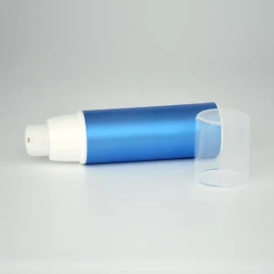 Deep Blue Colorful Sunshine Style Empty Cosmetic Plastic Airless Bottle