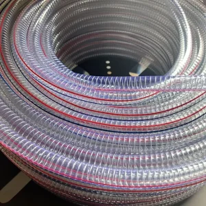 Diameter Customization Steel Wire Reinforced Hose Anti Aging Acid Alkali Resistant Hose