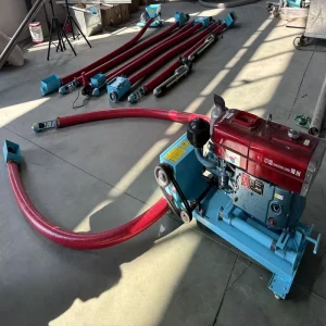 Diesel Engine Sand Suction 20t/h Pipe Flexible Spring Screw Conveyor Grain Suction Machine