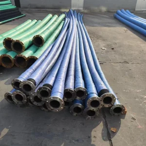 Direct Supply Large-diameter Flange EPDM Rubber Hoses 152mm for Mining Water Suction Drainage with Steel Wire Skeleton