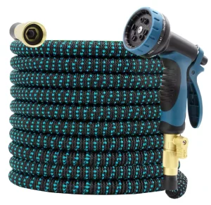 Double Color 50FT 100FT 2500D 3750D Expandable Flexible Garden Water Hose With 3/4 Solid Brass Connectors
