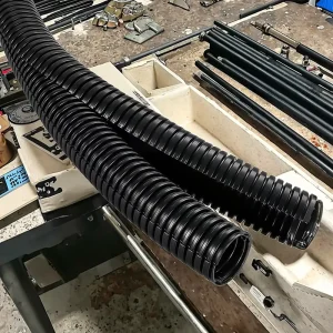 Double Layer Open Corrugated Pipe PA Nylon Hose Flame Retardant PP Corrugated Cable Sheath Conduits & Fittings